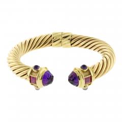 David Yurman RENAISSANCE CABLE BRACELET IN 14KT YELLOW GOLD WITH AMETHYST - 3098383