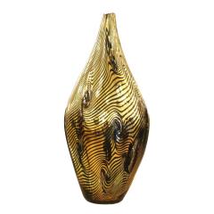 Davide Dona Set of Three Golden Murano Vases - 116179