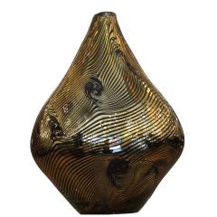 Davide Dona Set of Three Golden Murano Vases - 116180