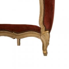 Day bed circa 1920 with velvet upholstered headboard and foot board - 1886234