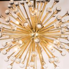 Dazzling Crystal Ball Sputnik Chandelier in Brass with Handblown Crystal Balls - 1560881