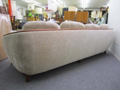 Dazzling R Huber Curved Back Teak Sofa Mid Century Danish Modern - 1831612