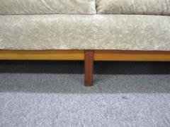 Dazzling R Huber Curved Back Teak Sofa Mid Century Danish Modern - 1831614