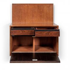 De Coene Wall Mounted Bedside Table in Walnut and Rosewood - 4110341