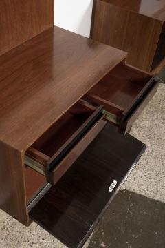 De Coene Wall Mounted Bedside Table in Walnut and Rosewood - 4110345