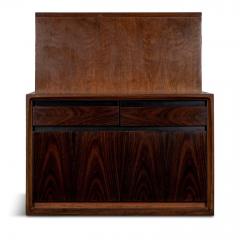 De Coene Wall Mounted Bedside Table in Walnut and Rosewood - 4110349