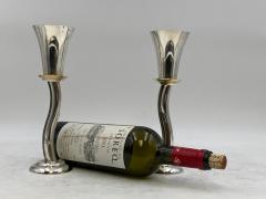 De Vecchi Pair of De Vecchi Sterling Silver Goblets Kiddush Cups in Mid Century - 3237865