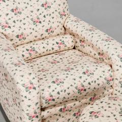 DeAngelis Custom Floral Chair Ottoman - 3648305