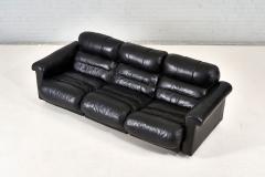 DeSede Black Leather Sofa 1970 - 2470360
