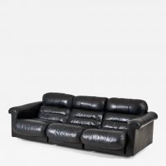 DeSede Black Leather Sofa 1970 - 2474350