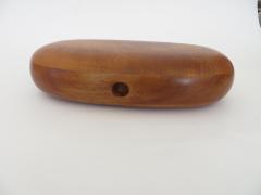 Dean Santner Artist Made Koa Wood Oval Jewelry Box With Velvet Lined Drawer by Dean Santner - 1022228