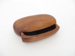 Dean Santner Artist Made Koa Wood Oval Jewelry Box With Velvet Lined Drawer by Dean Santner - 1022231