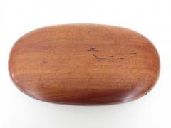 Dean Santner Artist Made Koa Wood Oval Jewelry Box With Velvet Lined Drawer by Dean Santner - 1022232