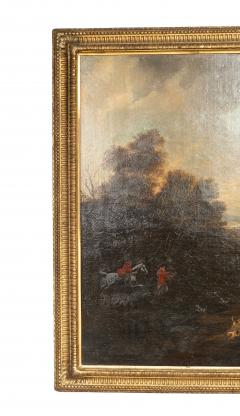 Dean Wolstenholme Large Oil On Canvas Hunt Scene Attributed To D Wolstenholme - 4824831