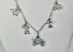 Deco Platinum Charm Necklace - 3458835