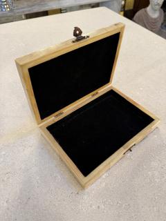 Decorative Box with Black Velvet Interior 1970s - 4518578