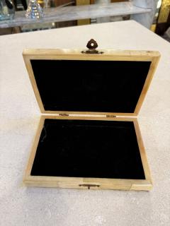 Decorative Box with Black Velvet Interior 1970s - 4518581