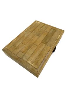 Decorative Box with Black Velvet Interior 1970s - 4521643