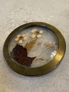 Decorative Brass Bowl With Floral Lid - 4516055