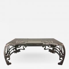 Decorative Brushed Steel Coffee Table - 938352