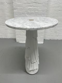 Decorative Carrara Marble Top Hollywood Regency Side Table - 3006155