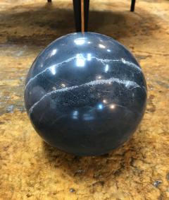 Decorative Dark Grey Marble Sphere Italy - 1027191