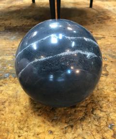 Decorative Dark Grey Marble Sphere Italy - 1027194
