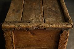 Decorative Folk Art Wooden Chest France 19th Century - 4758481