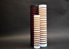 Decorative Striped Glass Vases - 833204