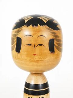 Decorative Togatta Kokeshi Doll Sculpture from Northern Japan Hand Painted - 4055533