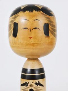 Decorative Togatta Kokeshi Doll Sculpture from Northern Japan Hand Painted - 4055538