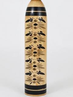 Decorative Togatta Kokeshi Doll Sculpture from Northern Japan Hand Painted - 4055580