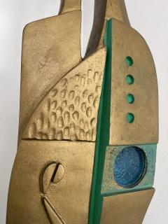 Dedalo Montali Sculpture Floor Lamp Gilt Uomo by Dedalo Montali Italy 1970s - 2484404