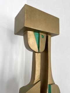 Dedalo Montali Sculpture Floor Lamp Gilt Uomo by Dedalo Montali Italy 1970s - 2484405