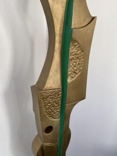 Dedalo Montali Sculpture Floor Lamp Gilt Uomo by Dedalo Montali Italy 1970s - 2484409