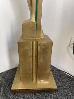 Dedalo Montali Sculpture Floor Lamp Gilt Uomo by Dedalo Montali Italy 1970s - 2484410