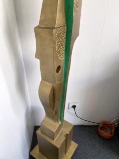 Dedalo Montali Sculpture Floor Lamp Gilt Uomo by Dedalo Montali Italy 1970s - 2484411