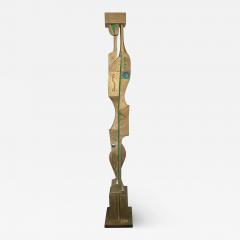 Dedalo Montali Sculpture Floor Lamp Gilt Uomo by Dedalo Montali Italy 1970s - 2486398