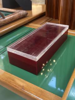 Deep Red Vintage Italian Box - 4274732