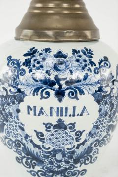 Delft Blue and White Manilla Tobacco Jar - 3312920