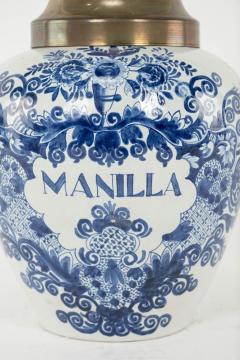 Delft Blue and White Manilla Tobacco Jar - 3313897