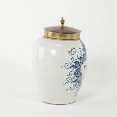 Delft Blue and White Rappe Tobacco Jar - 3315151