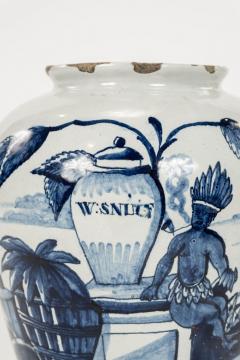 Delft Blue and White W Snuif Tobacco Jar - 3430777