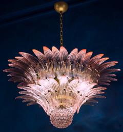 Delicious Pink Murano Palmette Chandelier - 2017878