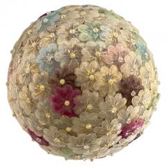 Delightful Multi Color Murano Glass Flowers Globe - 2620180