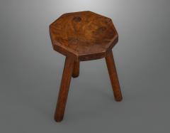 Delightful and Rare Pair of Elm Stools - 2006552