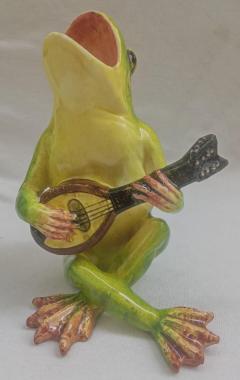 Delphin Massier Palissy majolica Frog Massier pay attention to the size of the piece - 4570109