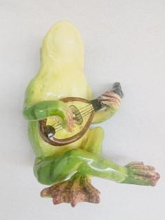 Delphin Massier Palissy majolica Frog Massier pay attention to the size of the piece - 4570115