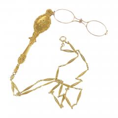 Demantoid Garnet and Diamond Lorgnette Necklace - 3391124