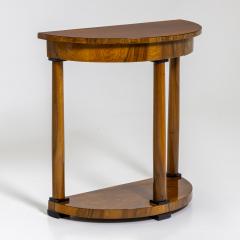 Demi Lune Console Table in Walnut Germany 19th Century - 4424256